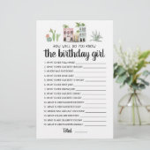 Hoe goed ken je de Birthday Girl game? (Staand voorkant)