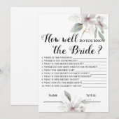 Hoe goed ken je de Bride roze bridal? Kaart (Voorkant / Achterkant)