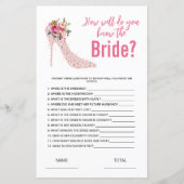 Hoe goed ken je de Bride Vrijgezellenfeest Game? (Voorkant)