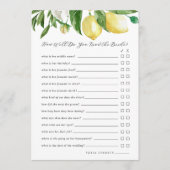 Hoe goed ken je de bruid spel Kaart (Voorkant)