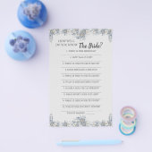 Hoe goed ken je de bruid spelkaart flyer (Enkel)