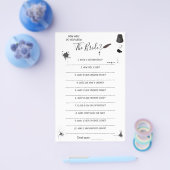 Hoe goed ken je de bruid spelkaart flyer (Enkel)