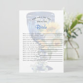 Hoe goed ken je de bruidsdouche? kaart (Staand voorkant)