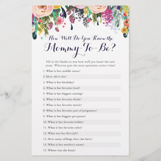 Hoe goed ken je de mama Quiz? (Voorkant)