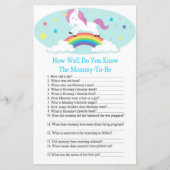 Hoe goed ken je het baby shower spel? (Voorkant)