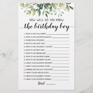 Hoe goed ken je het 'Birthday Boy Game'?