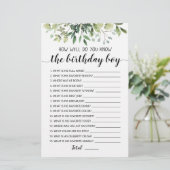 Hoe goed ken je het 'Birthday Boy Game'? (Staand voorkant)