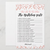 Hoe goed ken je het Birthday girl spel? (Voorkant / Achterkant)