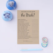 Hoe goed ken je het Bride Kraft-schoenspel? Flyer (Enkel)