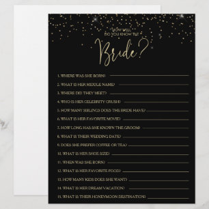 Hoe goed ken je het Bride Vrijgezellenfeest Game?