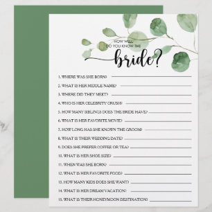 Hoe goed ken je het Bride Vrijgezellenfeest Game?