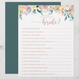 Hoe goed ken je het Bride Vrijgezellenfeest Game?