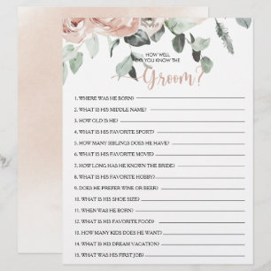 Hoe goed ken je het Groom Vrijgezellenfeest Game?