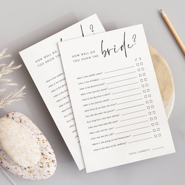 Hoe goed ken je het spel van het Bride Vrijgezelle (Creator heeft geüpload)