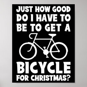 Hoe goed moet ik zijn om een fiets te kopen poster