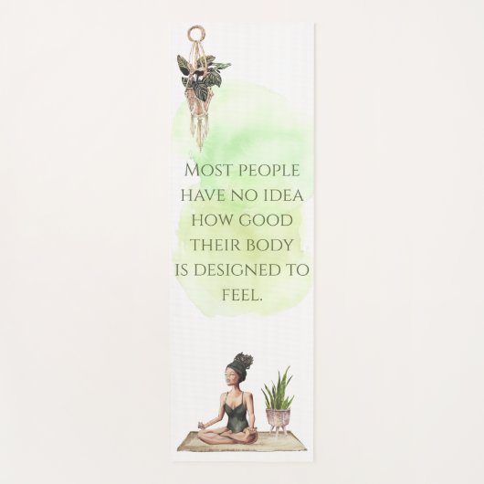 Hoe goed Waterverf Yoga Mat (Voorkant)