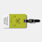 Hoe Grinch gestolen kerst gezicht Bagagelabel (Voorkant horizontaal)
