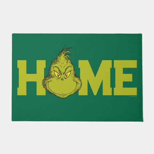 Hoe Grinch Gestolen Kerstmis Classic Grinch Deurmat (Voorkant)