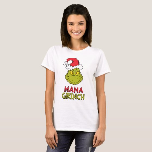 Hoe Grinch Kerstmis heeft gestolen | Mama Grinch T-shirt (Voorkant volledig)