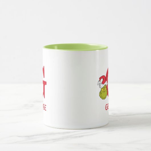 Hoe Grinch Kerstmis heeft gestolen | Naam & Monogr Mok (Midden)