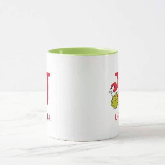 Hoe Grinch Kerstmis heeft gestolen | Naam & Monogr Mok (Midden)
