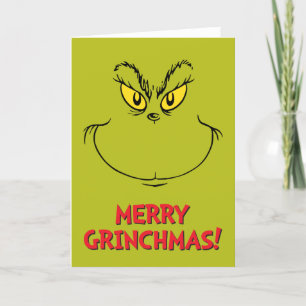 Hoe Grinch Kerstmis stal Gezicht Feestdagen Kaart