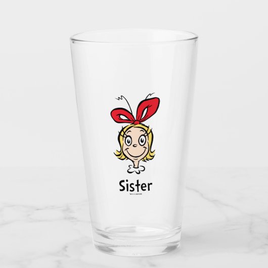 Hoe Grinch Kerstmis stal | Grinch Sister Glas (Voorkant)