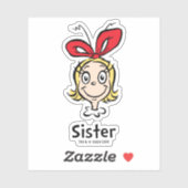 Hoe Grinch Kerstmis stal | Grinch Sister Sticker (Vel)