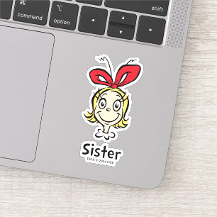 Hoe Grinch Kerstmis stal   Grinch Sister Sticker