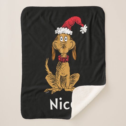 Hoe Grinch Kerstmis stal | Max is aardig Sherpa Deken (Voorkant)