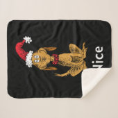 Hoe Grinch Kerstmis stal | Max is aardig Sherpa Deken (Voorkant (horizontaal))