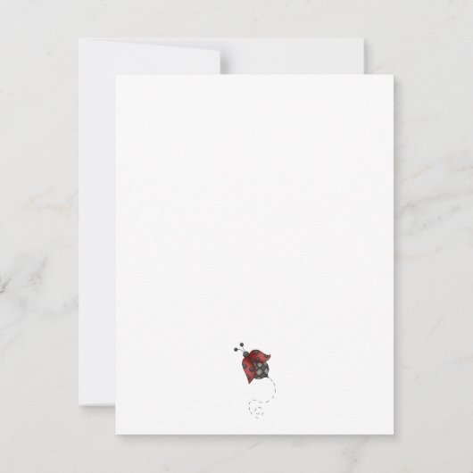 Hoe groeit uw tuin ・ Ladybug Kaart (Achterkant)