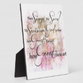 Hoe groot gij zijt fotoplaat (Zijkant)