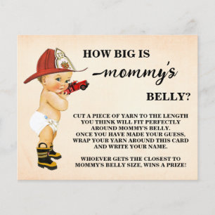 Hoe groot is de Belly Firefighter-Kaart van mama? Flyer
