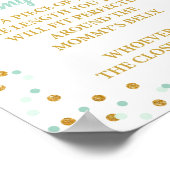 Hoe groot is de Belly Royal Mint & Gold Sign van m Poster (Hoek)