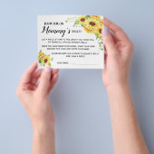 Hoe groot is de Kaart van mama Belly Baby shower G (Hand)