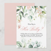 Hoe groot is haar Belly Baby shower Games? Kaart (Voorkant / Achterkant)