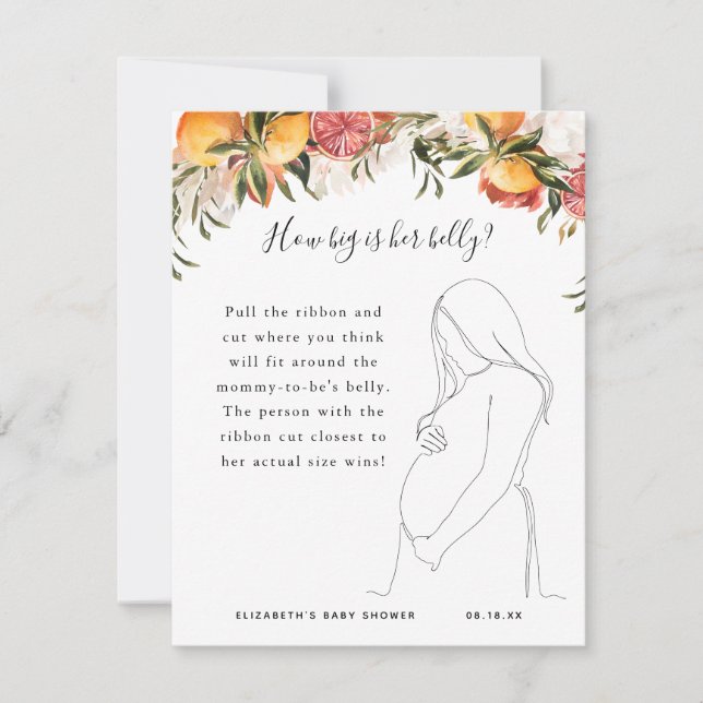 Hoe groot is haar buik? | BABY SHOWER (Voorkant)