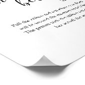 Hoe groot is haar buik Baby shower spel Poster (Hoek)