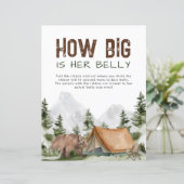 Hoe groot is haar buik Beer camper Baby shower spe (Staand voorkant)