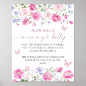 Hoe groot is het Baby shower van mama Poster (Voorkant)