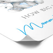 Hoe groot is het Belly Elephant Baby shower Game v Poster (Hoek)