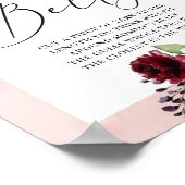 Hoe groot is het buikspelletje van mama, burgundy  poster (Hoek)