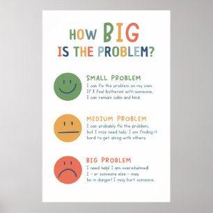 Hoe groot is het Problem Classroom Poster
