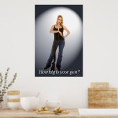 Hoe groot is je Pistool? Poster (Keuken)