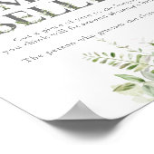 Hoe groot is mama's buik Baby shower Poster (Hoek)