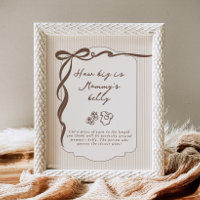 Hoe groot is mama's buik Cafe Bebe baby shower