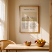 Hoe groot zijt gij  Minimal Hymn Wall Art Poster