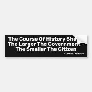 Hoe groter de Bumpersticker van de regering