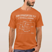 Hoe gyrocopters een grappig technisch diagram voer